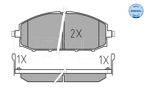 MEYLE 025 236 1118/W Brake Pad Set, disc brake