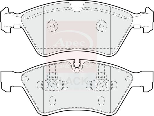 APEC Brake Pad Set, disc brake PAD1441B