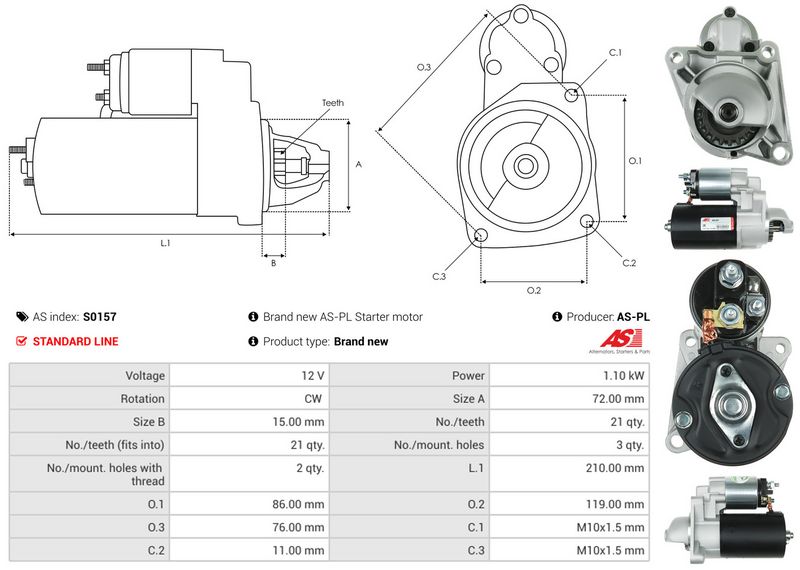 AS-PL S0157 Starter