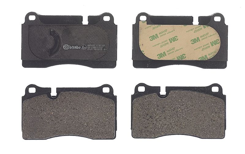 Piduriklotsi komplekt, ketaspidur, BREMBO P 85 159