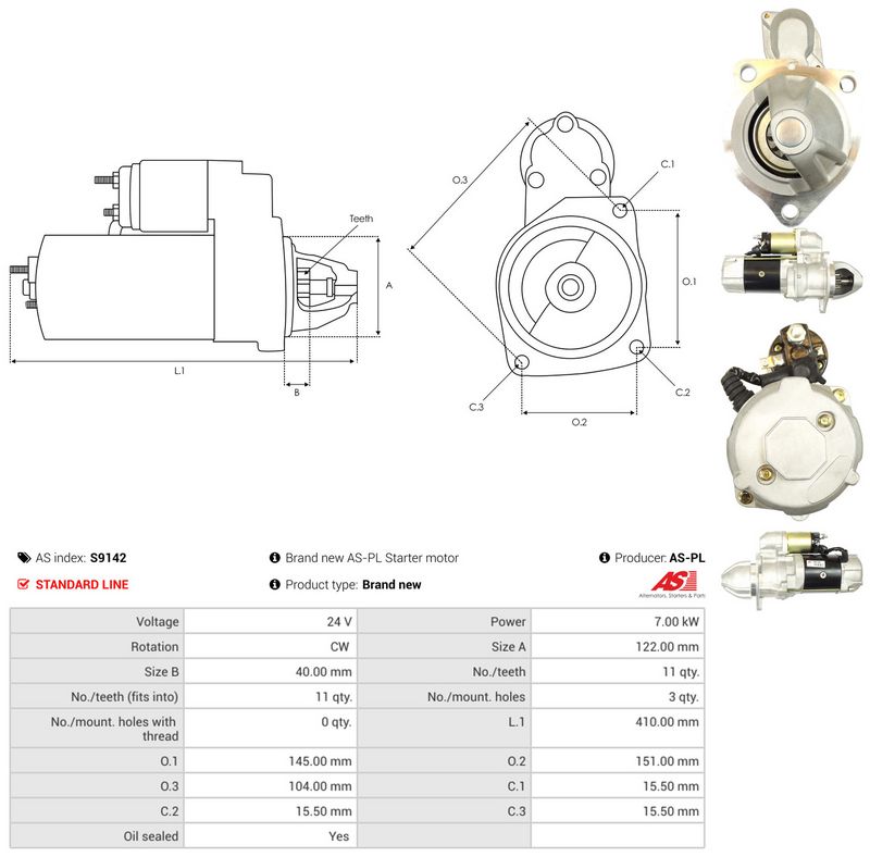 AS-PL S9142 Starter