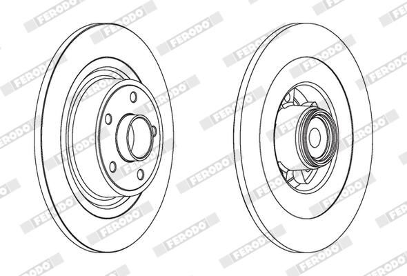 FERODO DDF1654-1 Brake Disc