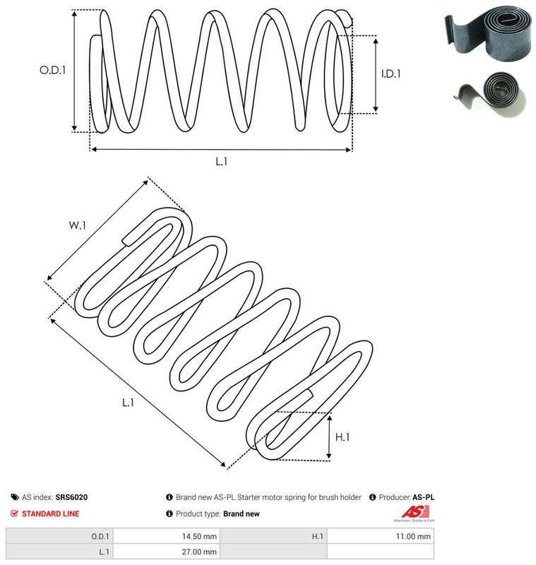 AS-PL SRS6020 Repair Kit, starter