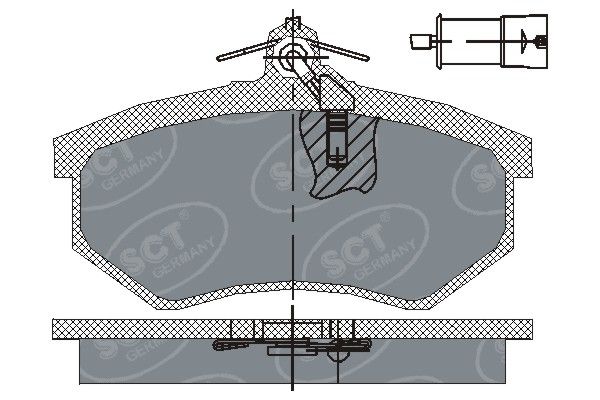 SCT - MANNOL fékbetétkészlet, tárcsafék SP 199 PR