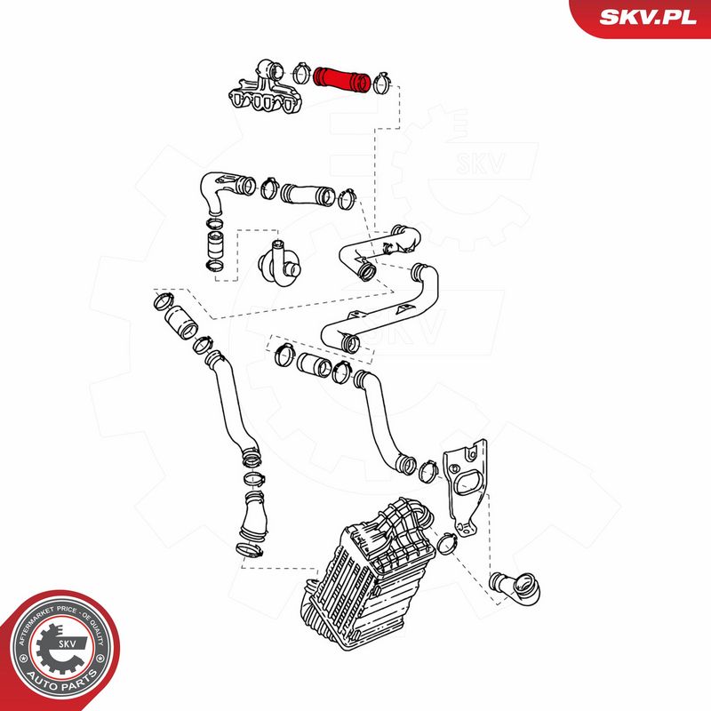ESEN SKV 43SKV078 Charge Air Hose