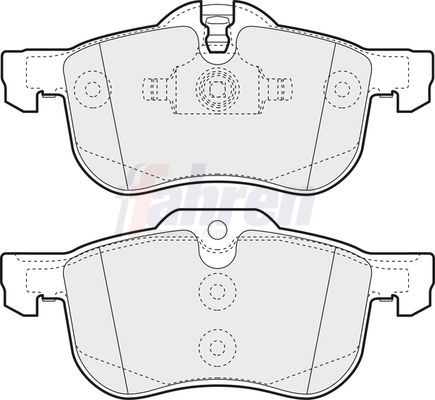 Fahren Brake Pad Set, disc brake FBP3132