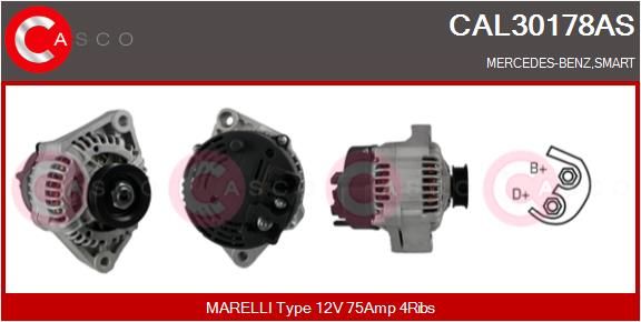 Генератор, Casco CAL30178AS