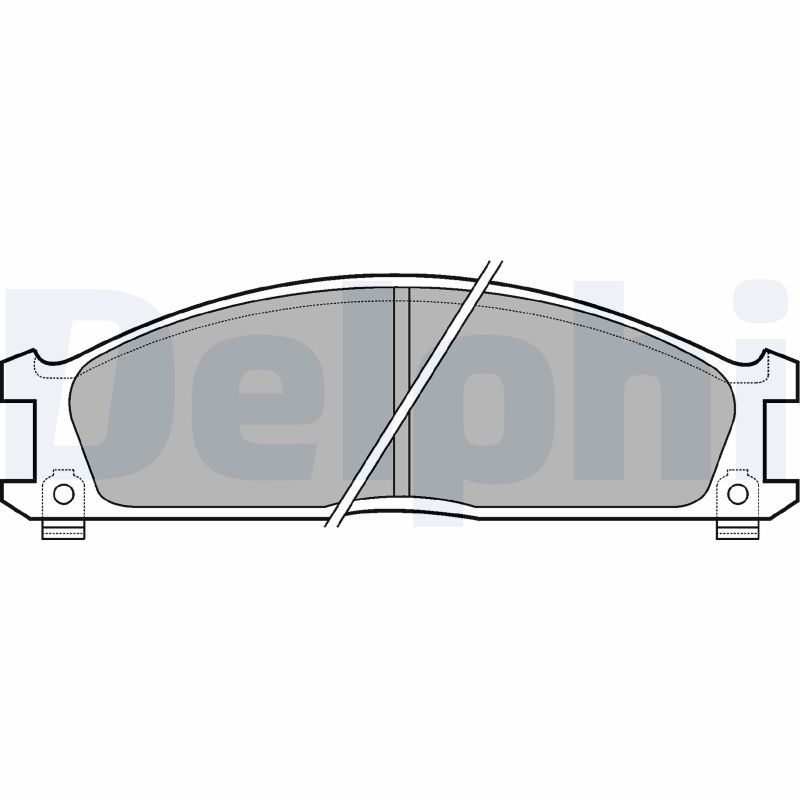 DELPHI NISSAN гальмівні колодки передні Urvan E24,Terrano I,II,Pathfinder,Ford,Subaru