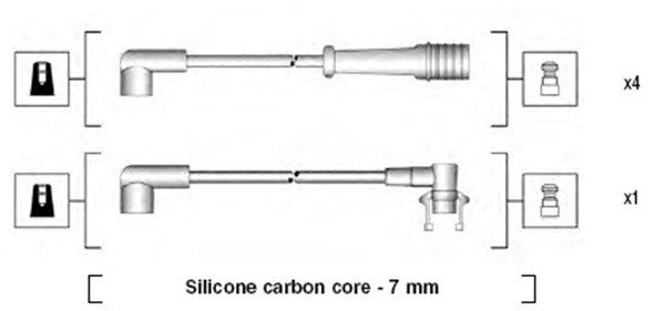 MAGNETI MARELLI gyújtókábelkészlet 941145320729