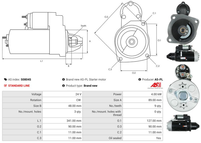 AS-PL S0804S Starter