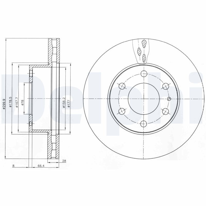 Delphi Brake Disc BG4100