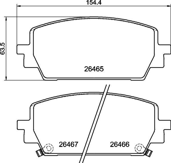BREMBO P30151 Brake Pad Set, disc brake