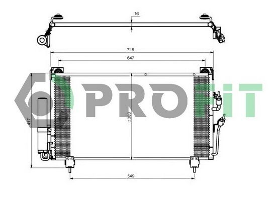 Конденсатор, система кондиціонування повітря, Profit 1602C1