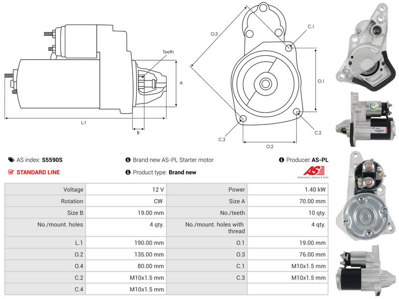 AS-PL S5590S Starter