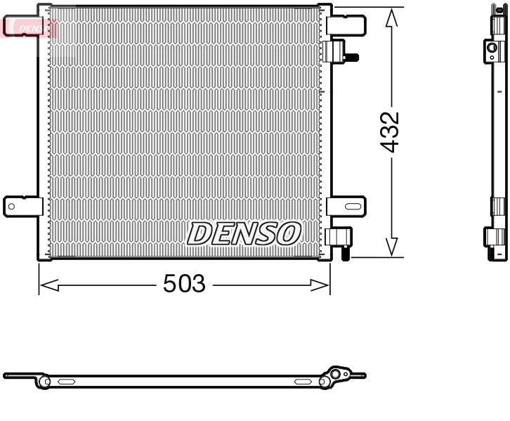 chladič klimatizace DAF 65CF/75CF/85CF DCN99076