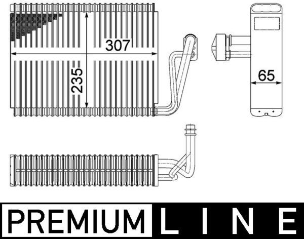 MAHLE párologtató, klímaberendezés AE 53 000P