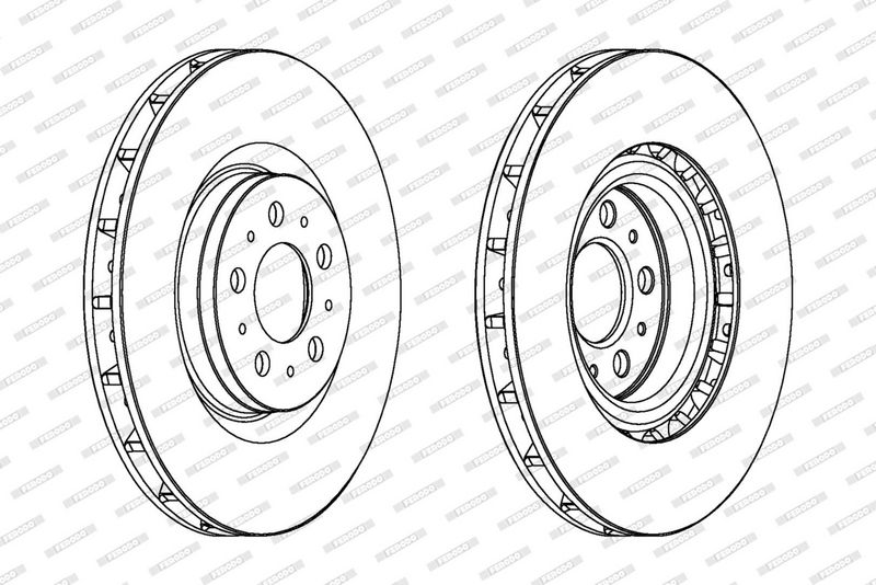 Disc frana DDF1682C-1 FERODO