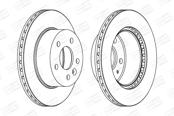 Гальмівний диск, Champion 562054