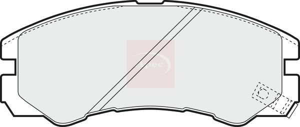 APEC Brake Pad Set, disc brake PAD1036
