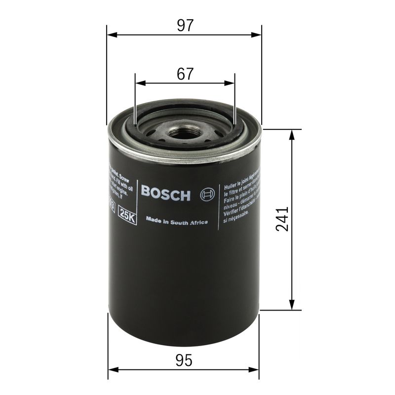 Bosch Hydraulic Filter, automatic transmission F 026 404 005