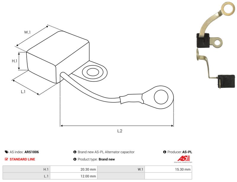 AS-PL ARS1006 Repair Set, alternator