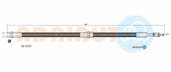 Гальмівний шланг, Adriauto 22.1210