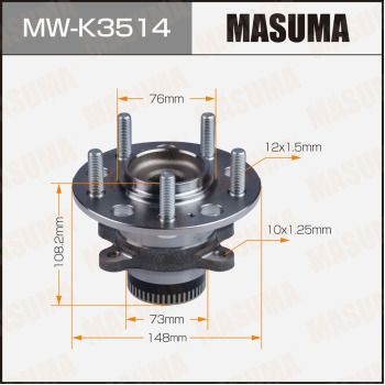 Комплект колісних підшипників, Masuma MW-K3514