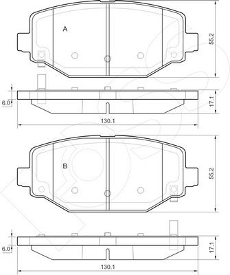 1-GNC R-1544 - Brake Pad Set, disc brake