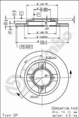 BRECO féktárcsa BS 7321