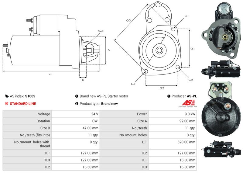 AS-PL S1009 Starter