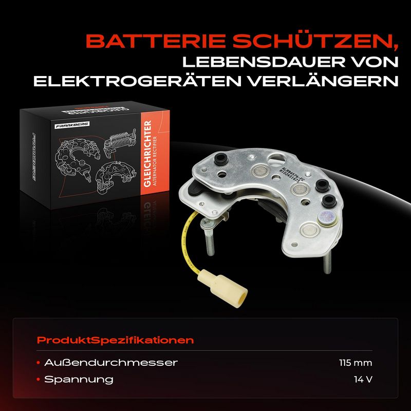 Frankberg 5481FB0061622 Rectifier, alternator
