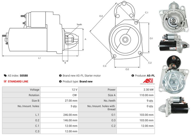 AS-PL S0588 Starter
