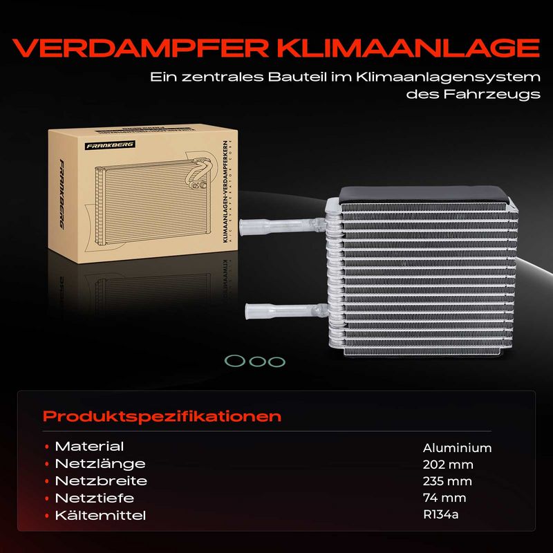 Frankberg 5481FB0025493 Evaporator, air conditioning