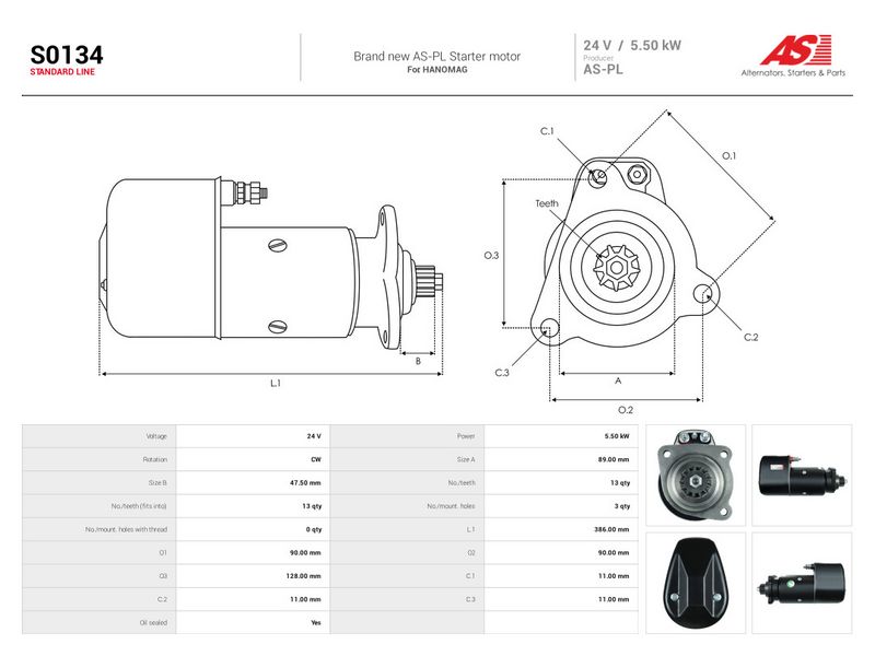 Starter, AS-PL S0134