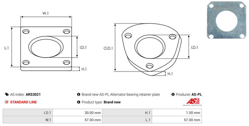 AS-PL ARS3021 Repair Set, alternator