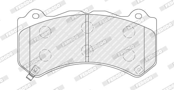 FERODO FDB5216 Brake Pad Set, disc brake
