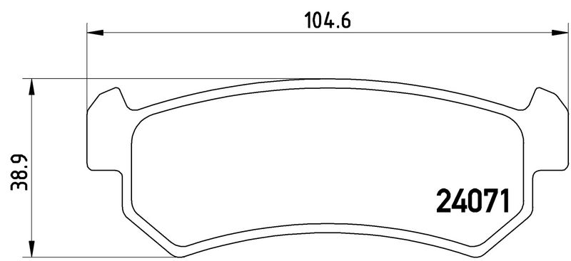 BREMBO P10001 Brake Pad Set, disc brake