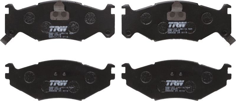 Piduriklotsi komplekt, ketaspidur, TRW GDB1157