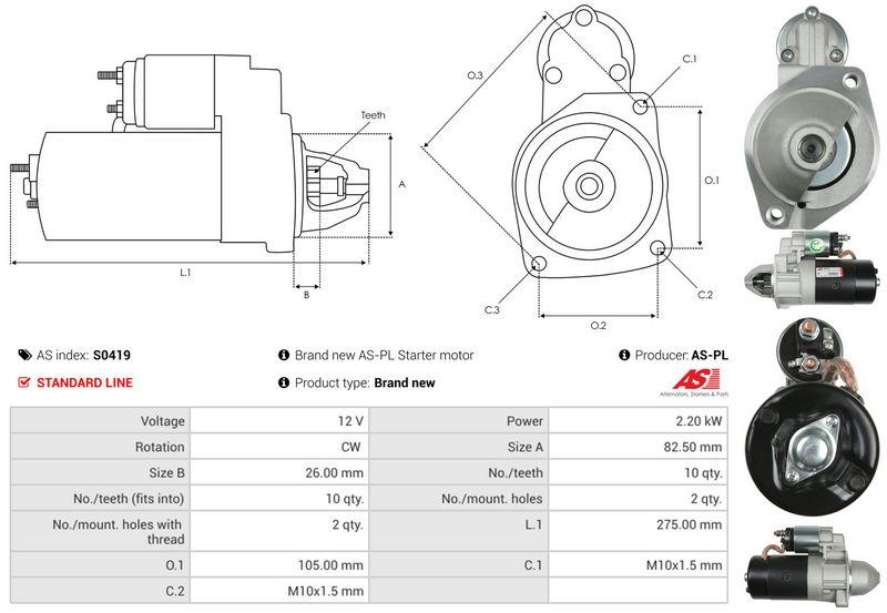 AS-PL S0419 Starter