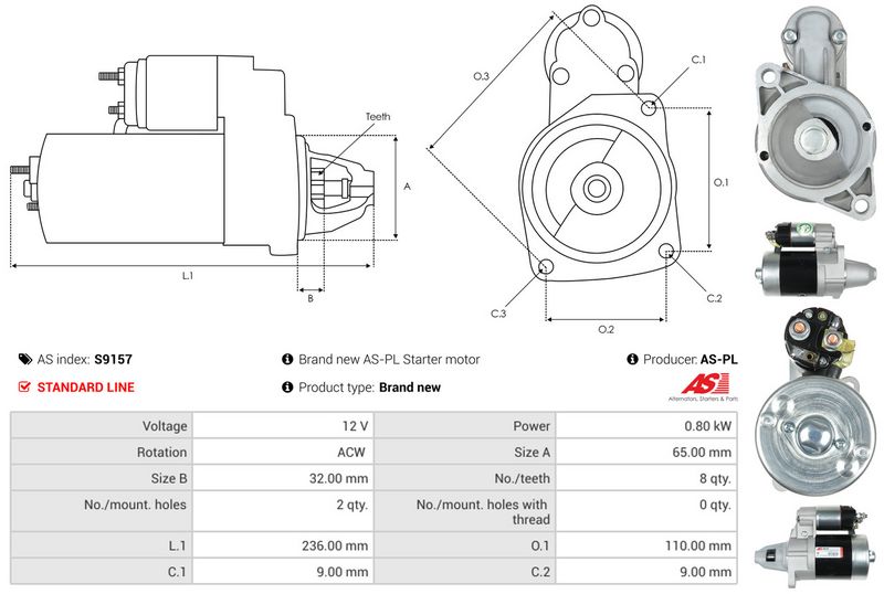 AS-PL S9157 Starter