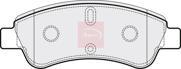 APEC Brake Pad Set, disc brake PAD1198