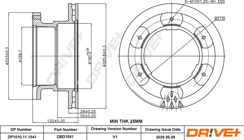 Disc frana DP1010.11.1541 Dr!ve+