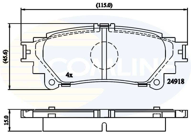 Comline Brake Pad Set, disc brake CBP06078