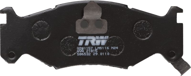 Piduriklotsi komplekt, ketaspidur, TRW GDB1157