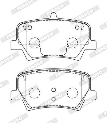 FERODO FDB5157 Brake Pad Set, disc brake