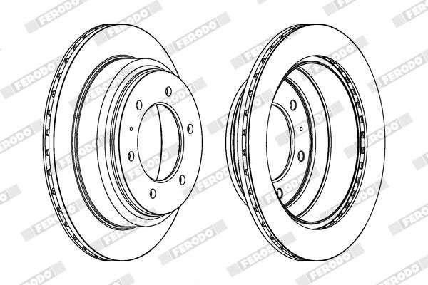 FERODO DDF695 Brake Disc