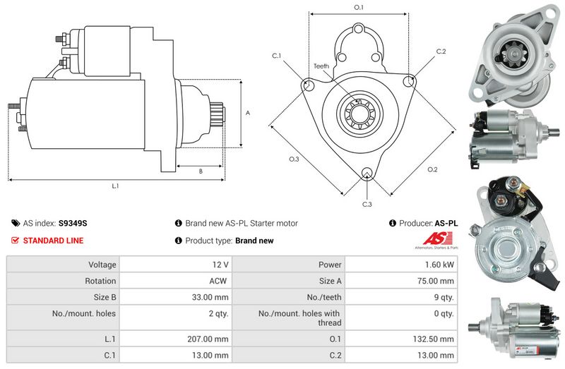 AS-PL S9349S Starter