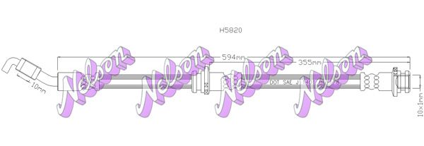 KAWE fékcső H5820