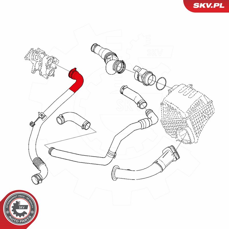 ESEN SKV 24SKV828 Charge Air Hose