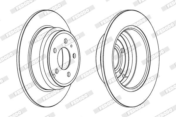 FERODO DDF552C Brake Disc